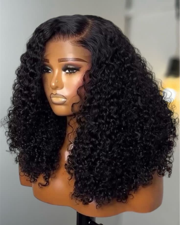 SDD pixie curls 💯 human hair with a 5 by 5 closure plus free gift