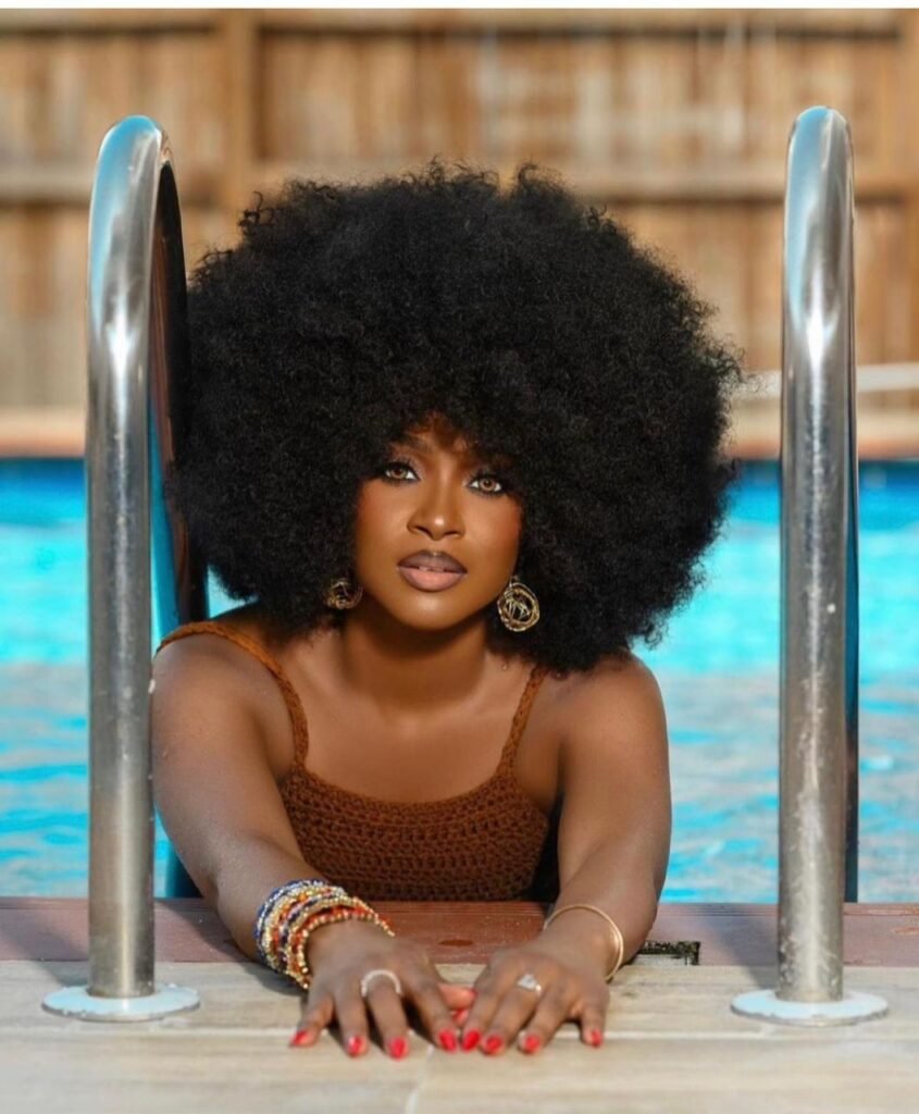 💯 human hair afro unit plus free gift
