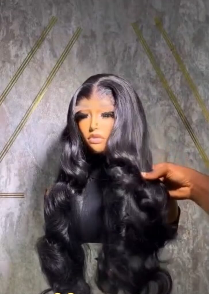 Black Suzy paired with 5 by 5 closure too fine plus free gift