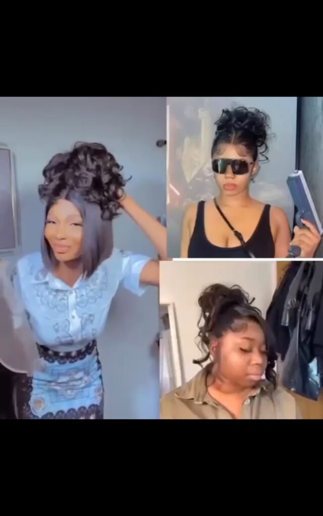💯 human hair frontal and messy bun plus free gift