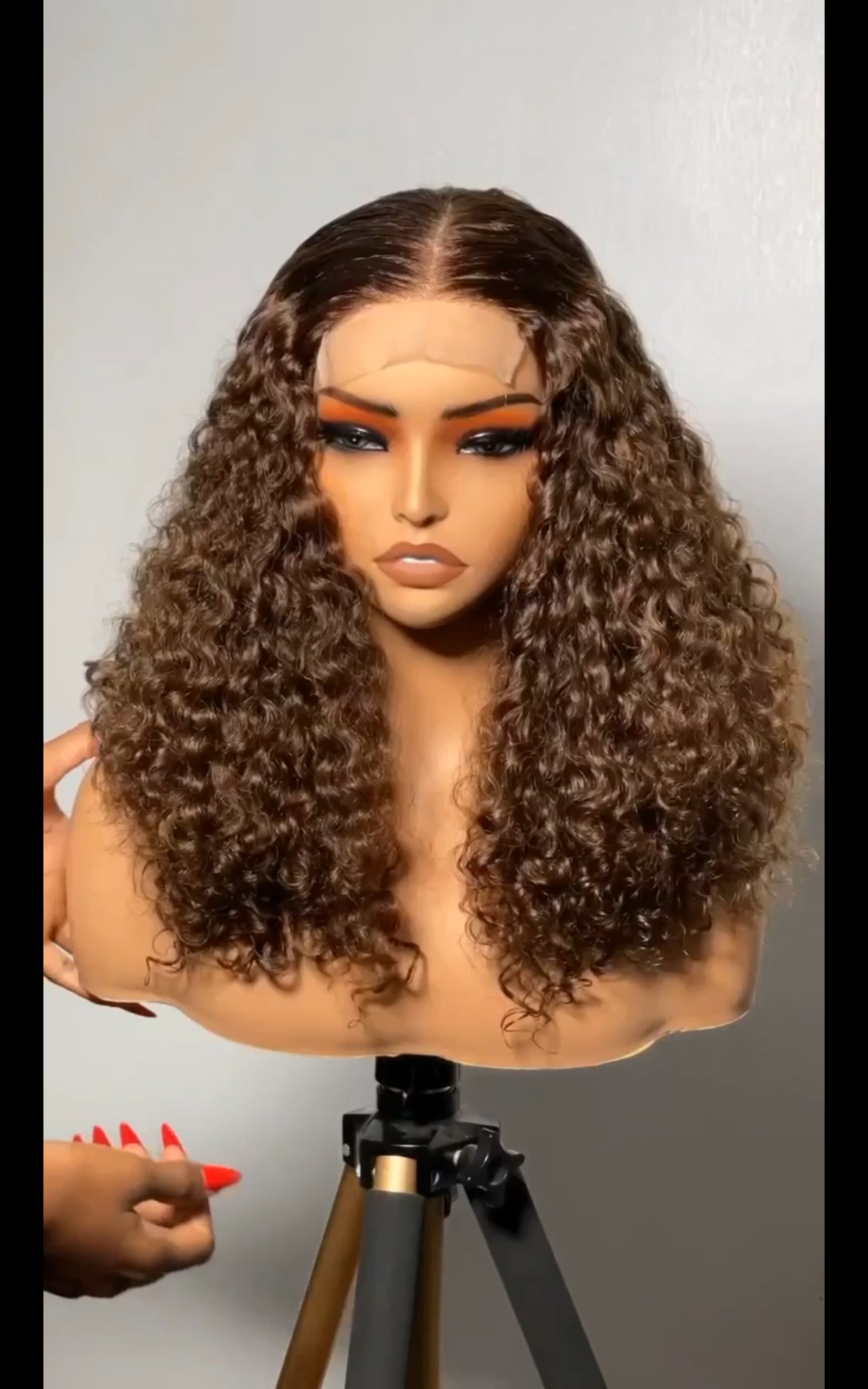 SDD lDeepwave luxury wig 💯 human hair plus free gift