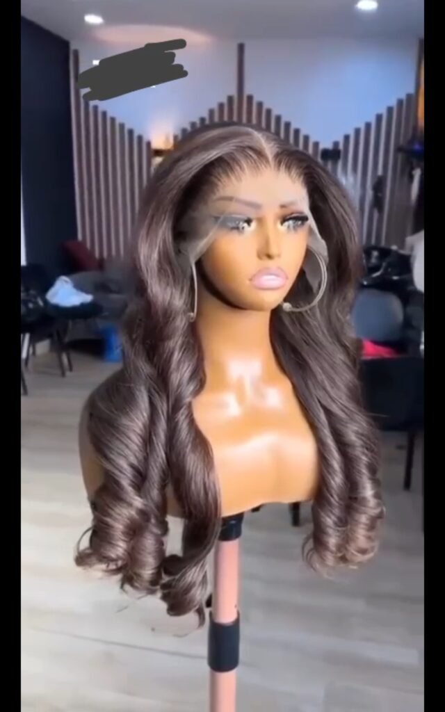 Frontal brown wig suzy plus free gift