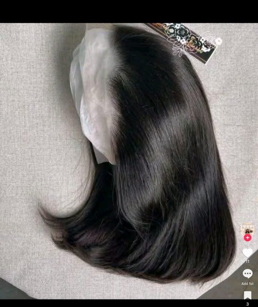 💯 human hair full frontal Bob wig 10 inches plus free gift
