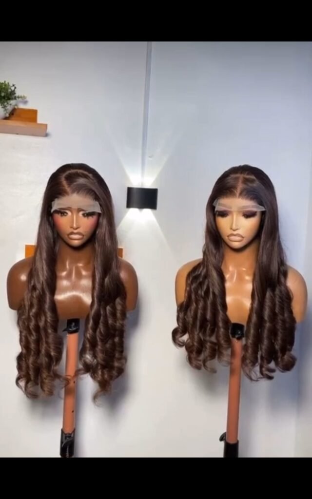 Wig ivy in brown color with a 5 by 5 closure plus free gift