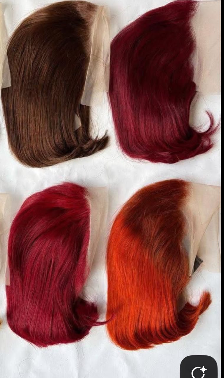 💯 human hair full frontal colored bob wig 12 inches plus free gift