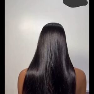 Full frontal HD lace SDD straight wig in natural color 💯 human hair, factory made...24 inches plus free gift